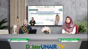 dr Popy Arizona SpKJ MKes saat memaparkan mengenai penyalahgunaan narkoba (Foto: Youtube Dokter UNAIR TV)
