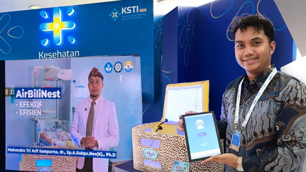 AirBiliNest, a portable smart phototherapy device for treating newborn jaundice (Photo: Public Relations, Ministry of Education, Culture, Research, and Technology)