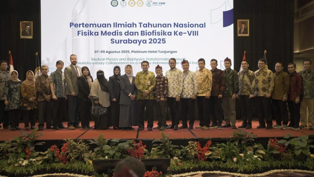 The 2025 Annual Scientific Meeting (PIT) of Medical Physics and Biophysics, held at Platinum Hotel Surabaya, Thursday–Saturday (August 7–9, 2025), hosted by Universitas Airlangga (UNAIR). (Photo: By courtesy)