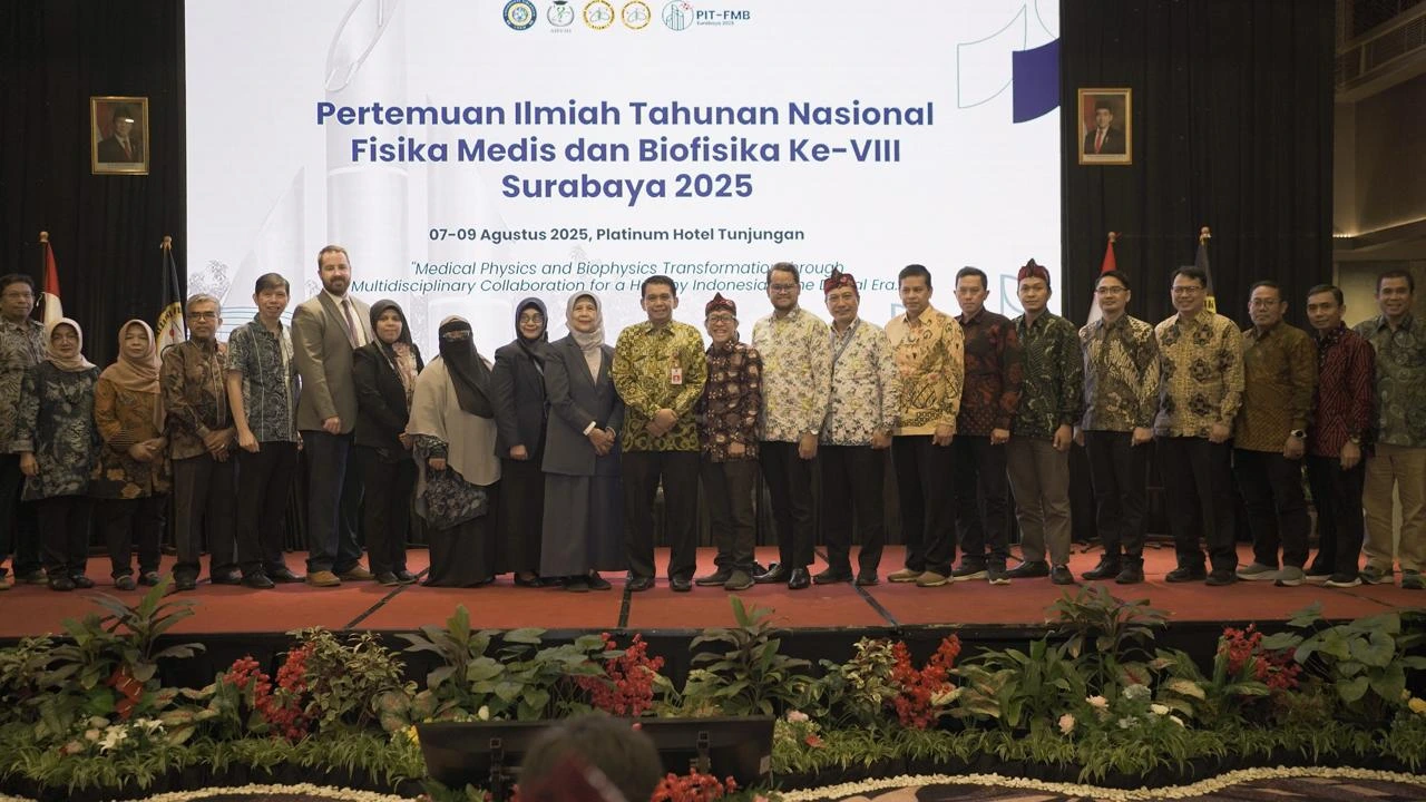 The 2025 Annual Scientific Meeting (PIT) of Medical Physics and Biophysics, held at Platinum Hotel Surabaya, Thursday–Saturday (August 7–9, 2025), hosted by Universitas Airlangga (UNAIR). (Photo: By courtesy)