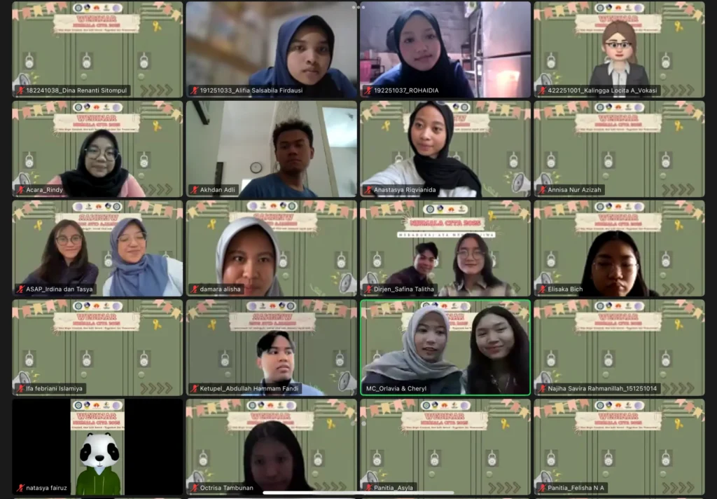 Participants of the Nirmala Cita Webinar. (Photo: Ahmad Abid Zhahiruddin)