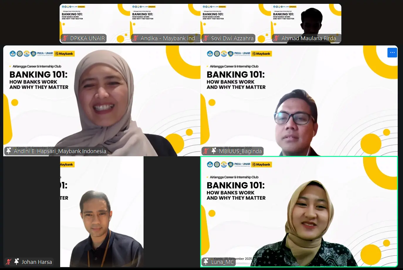 Banking 101 DPKKA UNAIR, Bekali Mahasiswa Literasi Finansial Sejak Dini