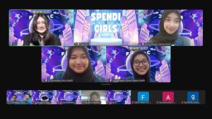 Rizka, Oki, dan Rizka saat pengumuman pemenang Lomba Esai Nasional 2025 melalui Zoom Meeting (dok: Narasumber)