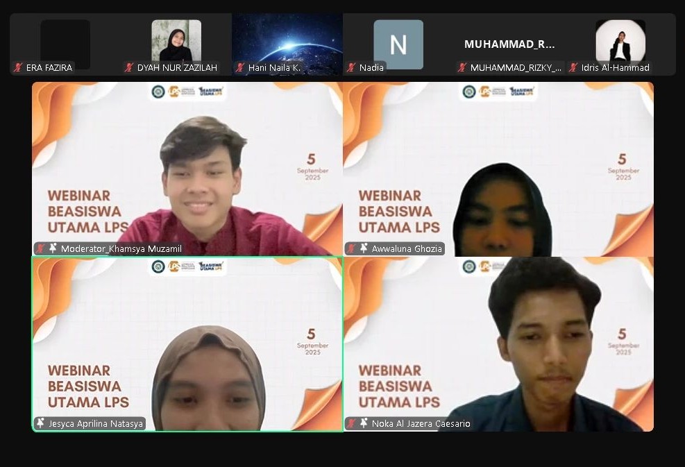 Sesi Sharing Tips and Trick Lolos Beasiswa LPS pada Jumat (5/9/2025). (Foto: Istimewa)