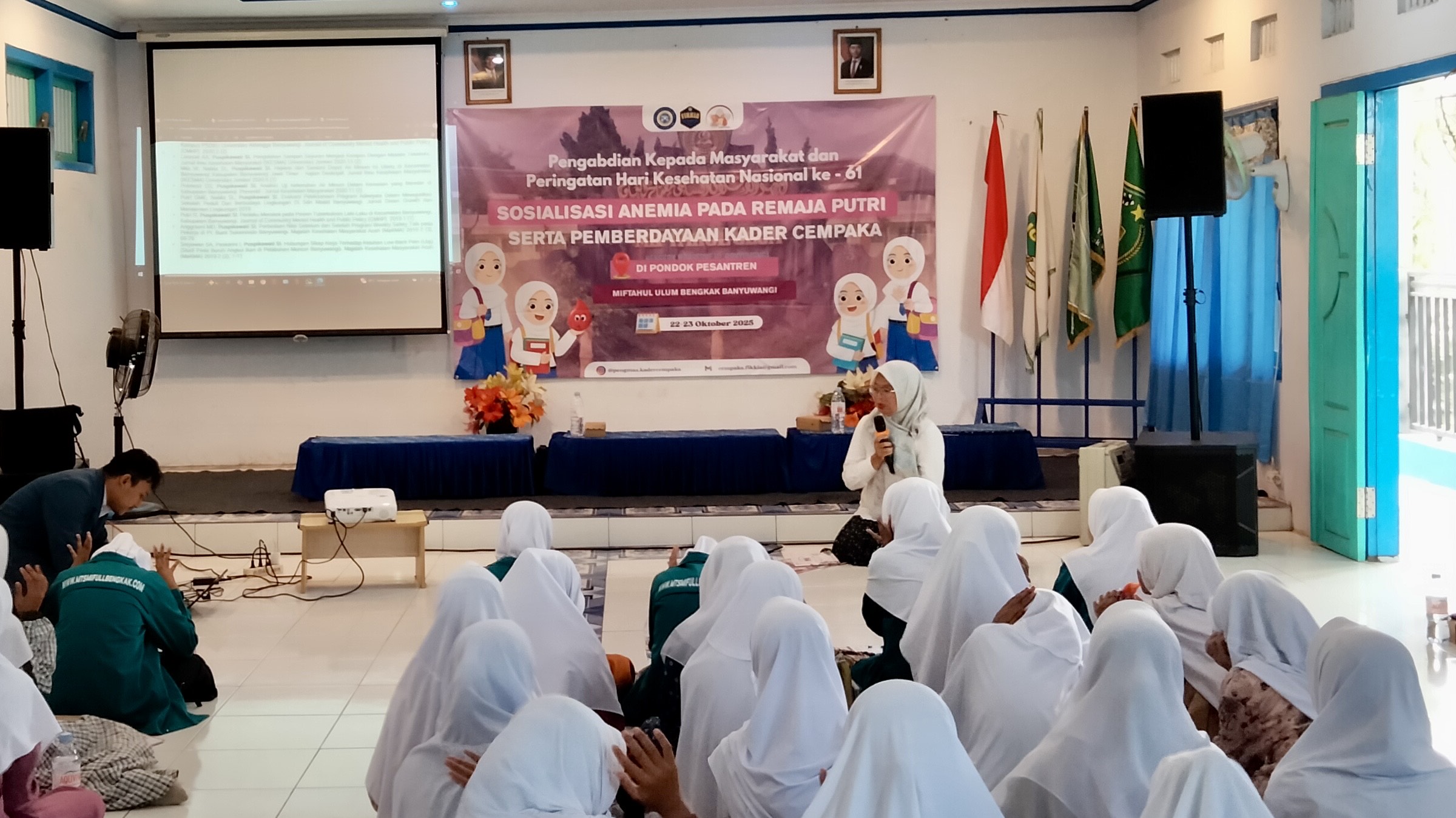Potret Septa Indra Puspikawati, SKM M PH., saat menjelaskan materi tentang pentingnya pencegahan anemia pada remaja putri. (Foto: Istimewa)