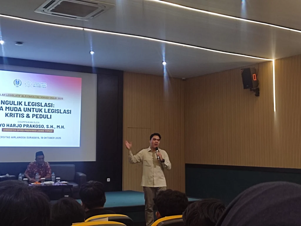 Cahyo Harjo Prakoso, SH MH saat menyampaikan materi pada talkshow SELEGTIF 2025 (dok: pribadi)