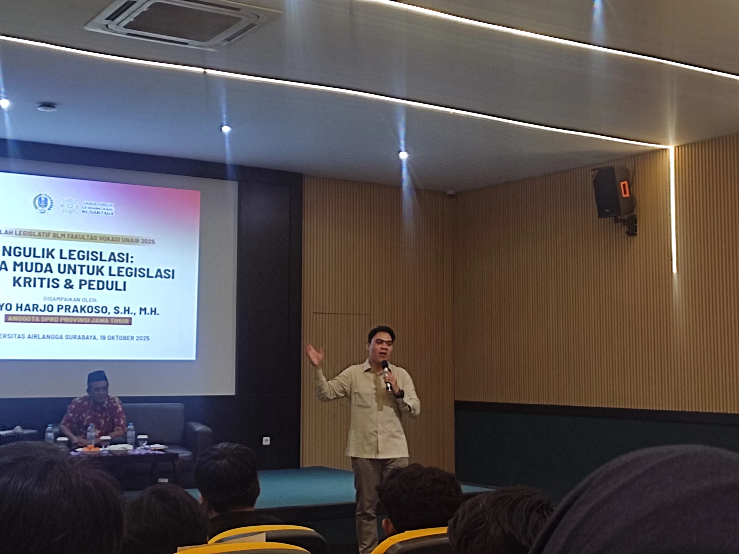 Cahyo Harjo Prakoso, SH MH saat menyampaikan materi pada talkshow SELEGTIF 2025 (dok: pribadi)