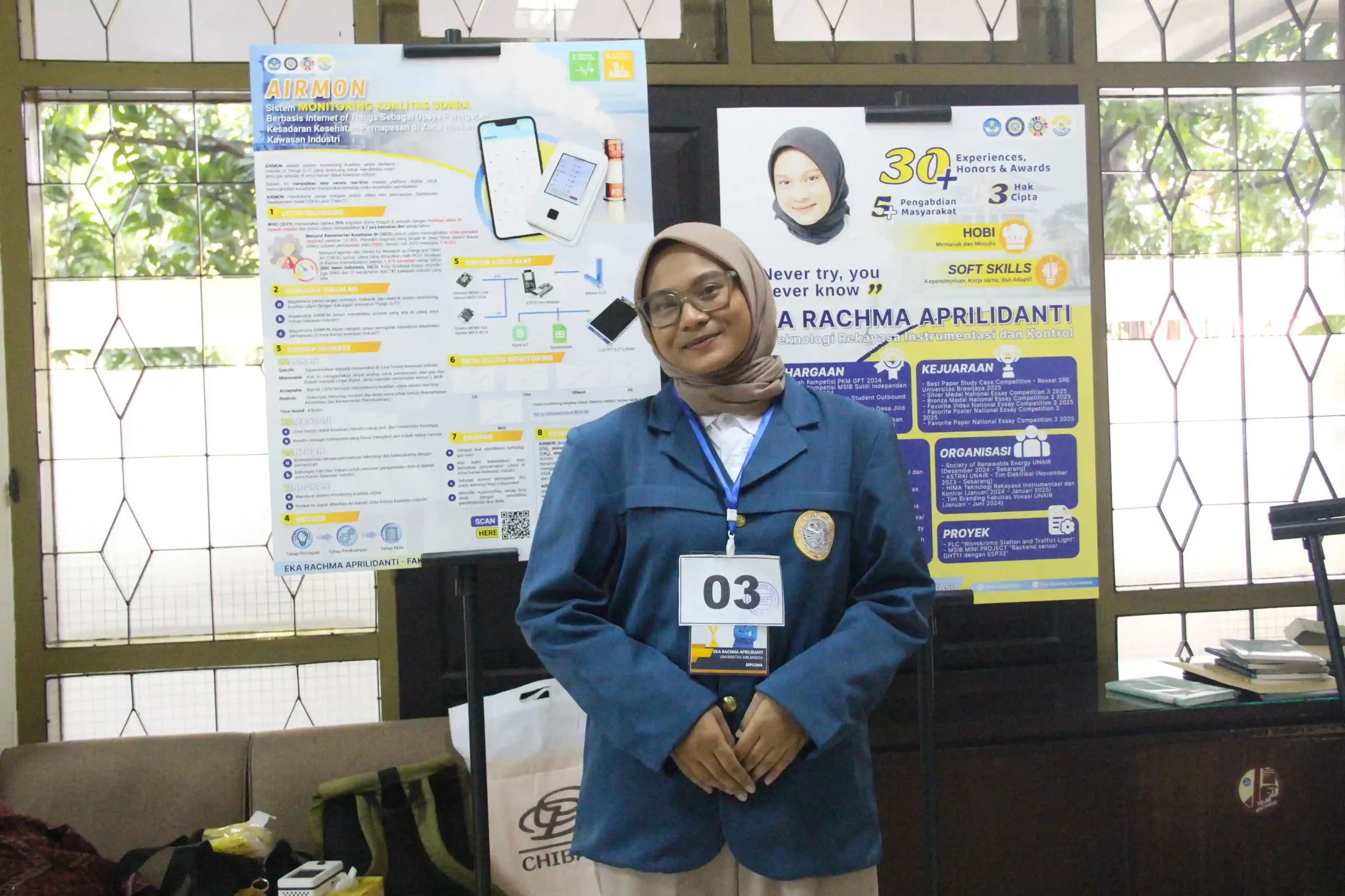 Eka Rachma Aprilidanti finalis Pilmapres Nasional 2025 dari Universitas Airlangga. (Foto: Dok. Pribadi)