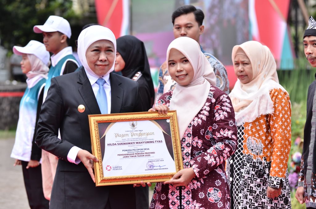 Hilda Sukmawati Wahyuning Tyas didapuk menjadi perwakilan Pemuda Pelopor Desa di Bidang Lingkungan dari Jawa Timur. (Foto: Istimewa)