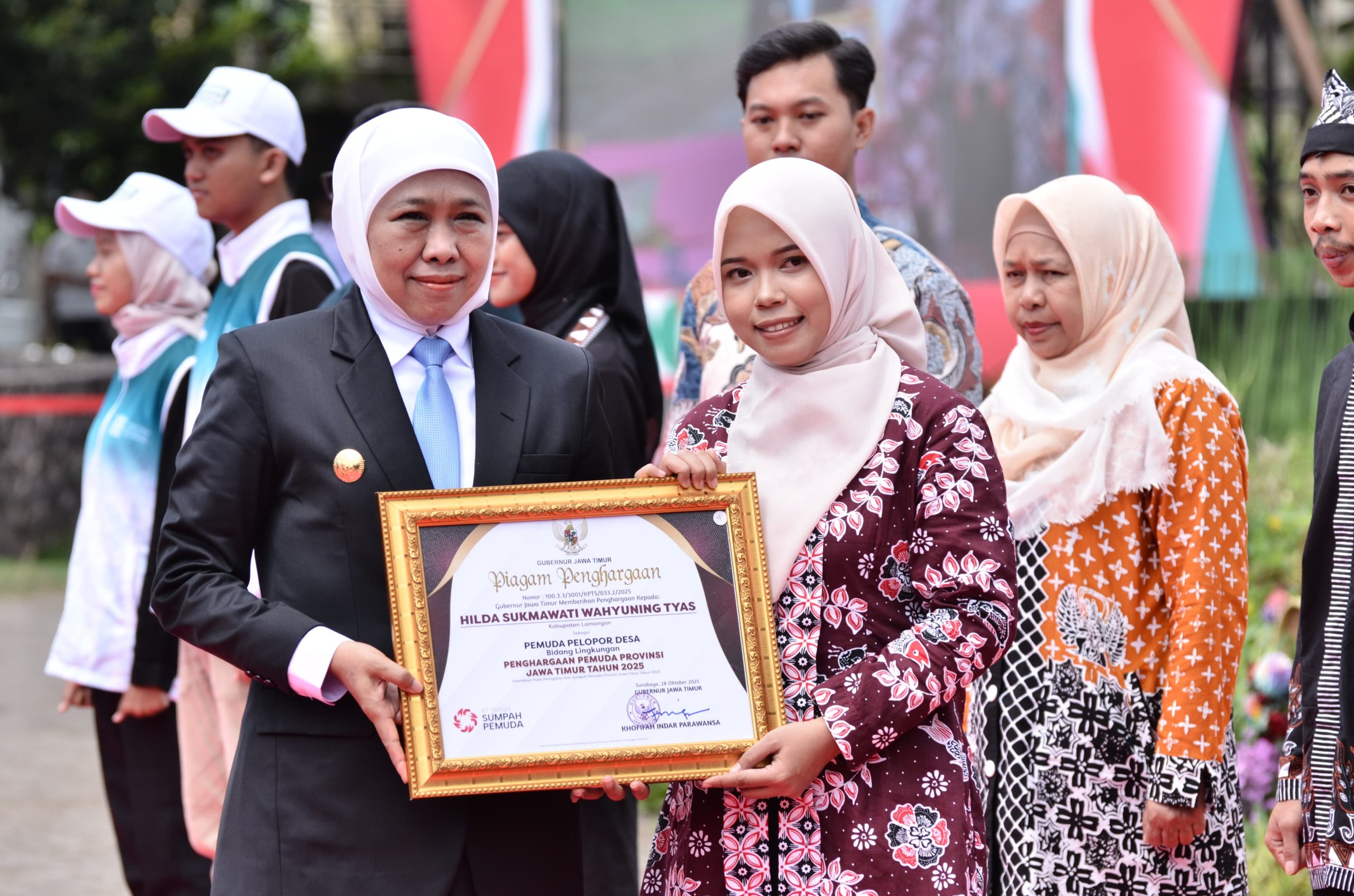 Hilda Sukmawati Wahyuning Tyas didapuk menjadi perwakilan Pemuda Pelopor Desa di Bidang Lingkungan dari Jawa Timur. (Foto: Istimewa)