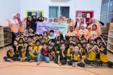 Students from UiTM, Universitas Airlangga, and UNISA Yogyakarta take part in community service activity at Brainy Bunch, Selangor, Malaysia (Photo: By courtesy)