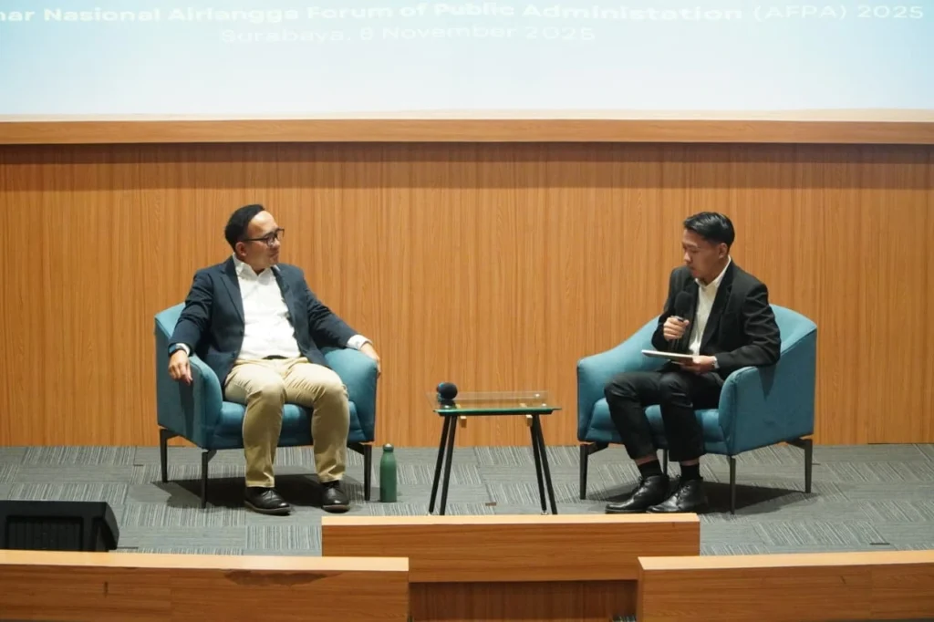 Cerdikwan Sip PDGipPA MPP PhD dari Kementerian PPN/Bappenas saat menyampaikan materi dalam Seminar Nasional AFPA 2025, Sabtu (8/11/2025). (Foto: Dok. Panitia)