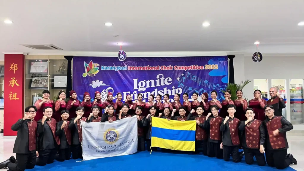 UNAIR’s Student Choir earned two medals on the international stage. (Photo: By courtesy)