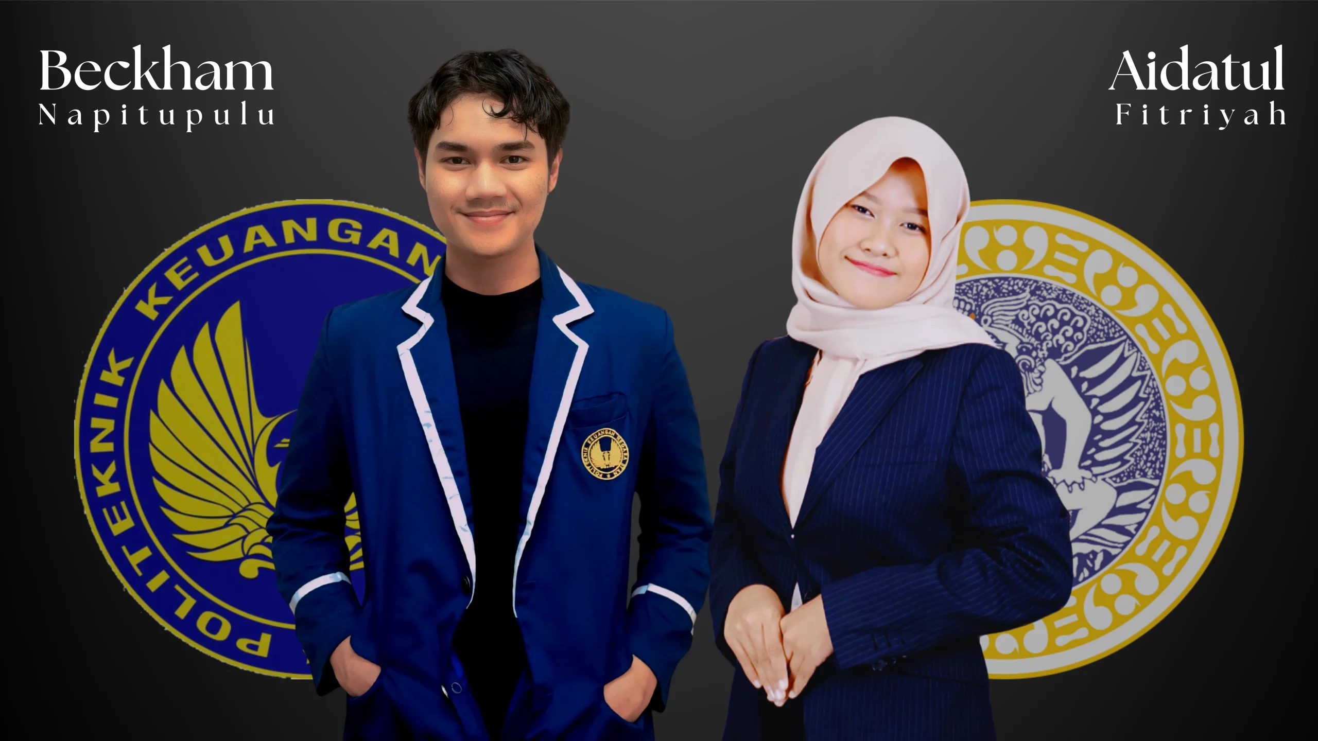 From Left to Right: Beckham Napitupulu (PKN STAN); Aidatul Fitriyah (Universitas Airlangga) (Photo: By courtesy)