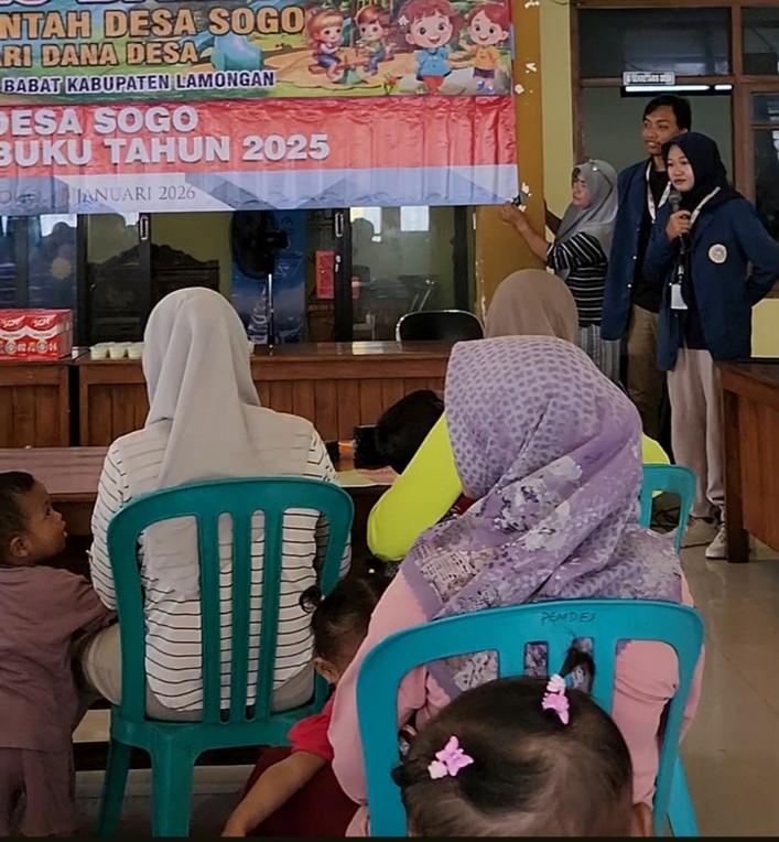 Penyampaian materi terkait Gizi dan PMT kepada ibu balita