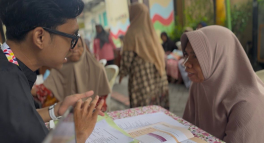 Melakukan Edukasi Stunting untuk Balita pada Rabu (14/01/2026) di Kelurahan Pekauman. (Dokumentasi Pribadi)