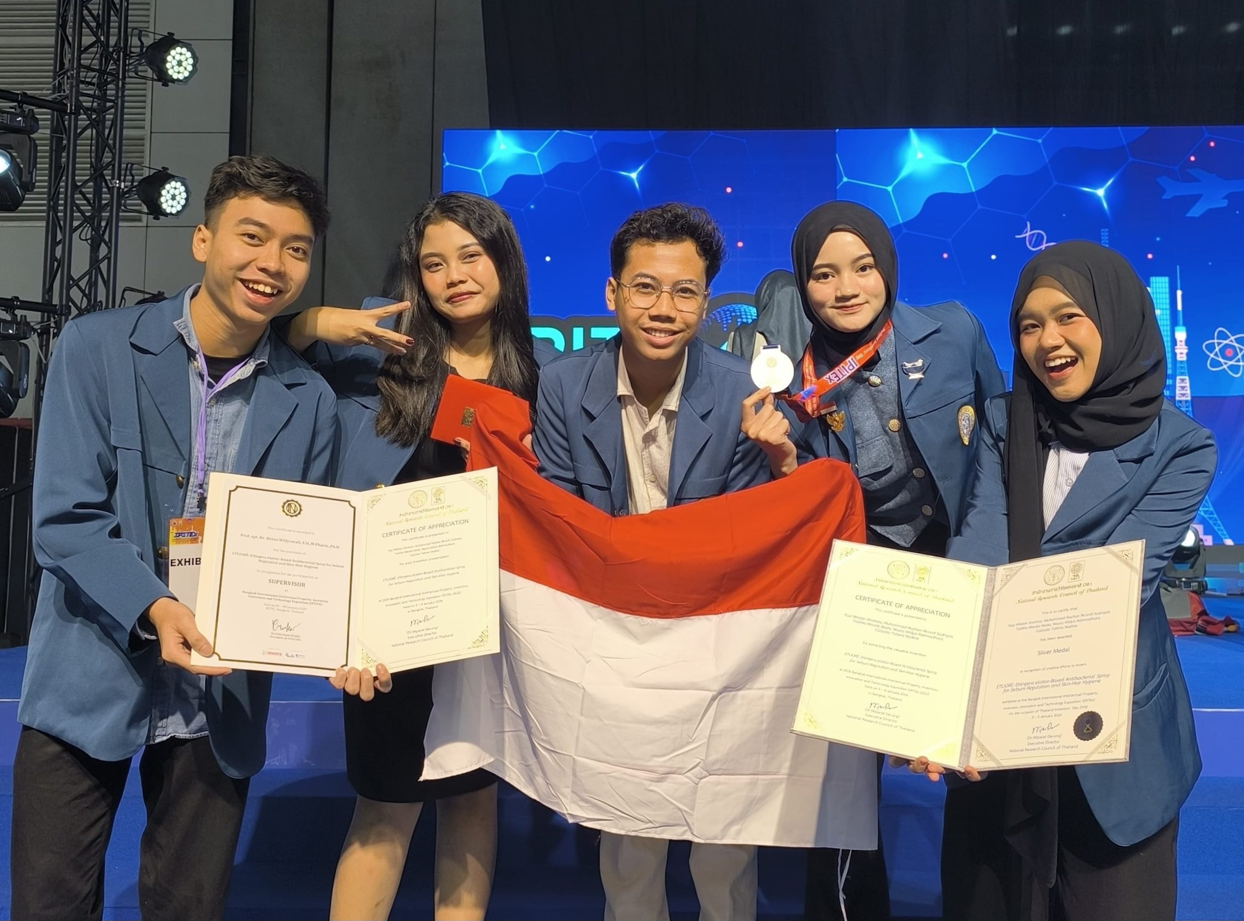 Tim ETLIORÉ setelah prosesi awarding IPITEx 2026. (Foto: Istimewa)