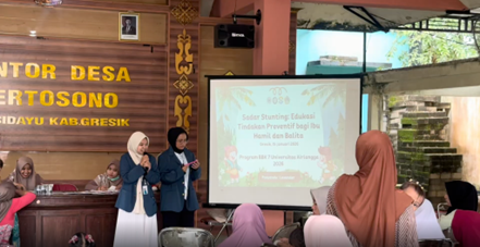 BBK 7 UNAIR Kertosono Perkuat Edukasi Kesehatan Masyarakat melalui Sadar Stunting dan Sadar Tensi