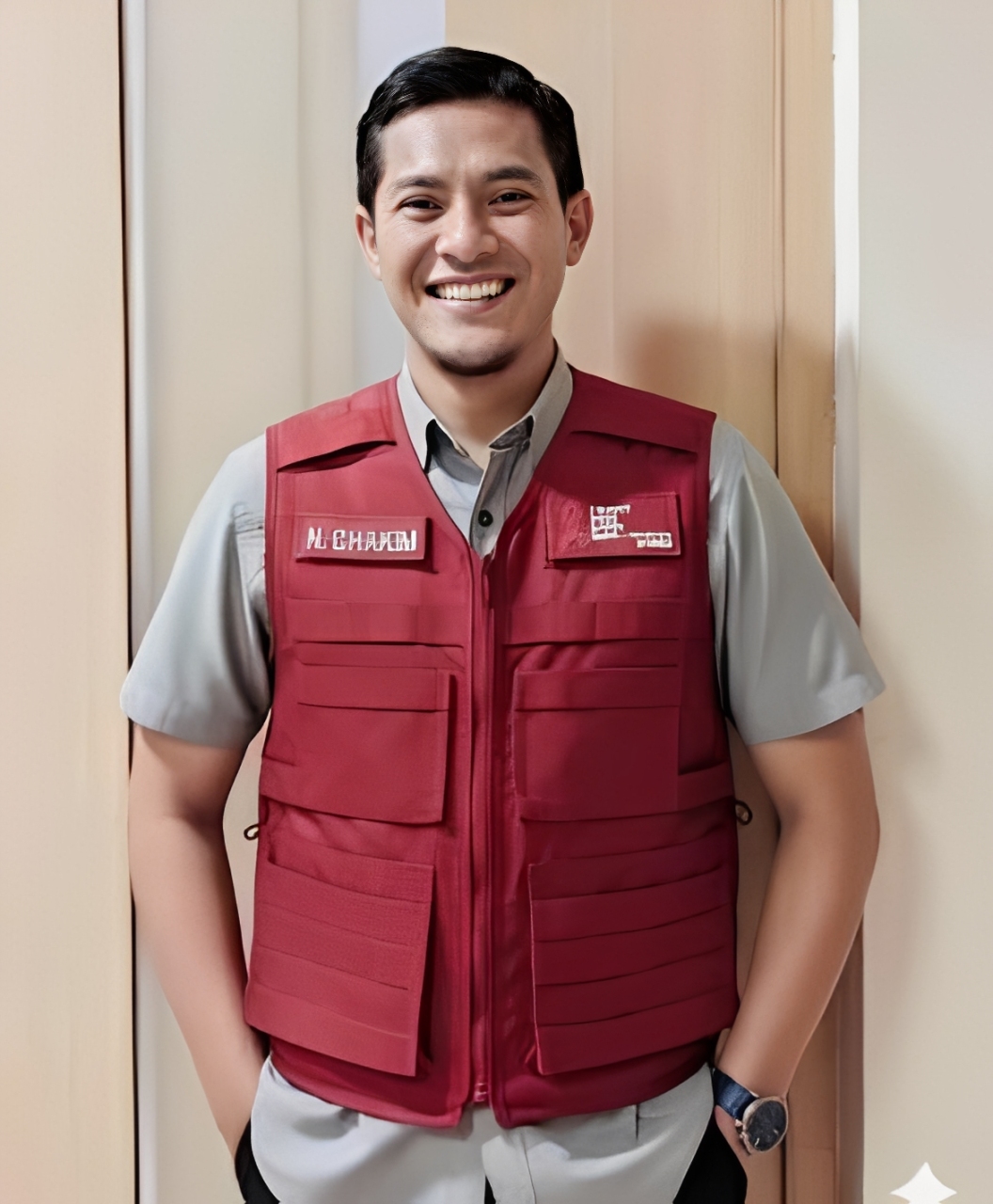 Nur Chakim SKep Ners, UNAIR alumnus, now serves as Chair of Persatuan Perawat Nasional Indonesia (PPNI) Gresik, Secretary 3 of PCNU Health Institutions Gresik, and Head of Secretariat of Gresik AIDS Management Commission (KPA). (Photo: Source)
