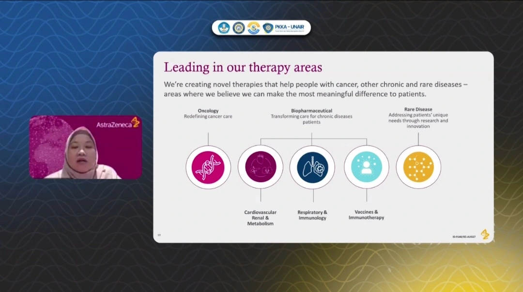 Presentation on the Medical and Marketing divisions delivered by AstraZeneca Indonesia. (Photo: By Courtesy)