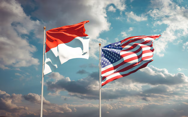 Illustration of Indonesian and United States flags. (Photo: Freepik)