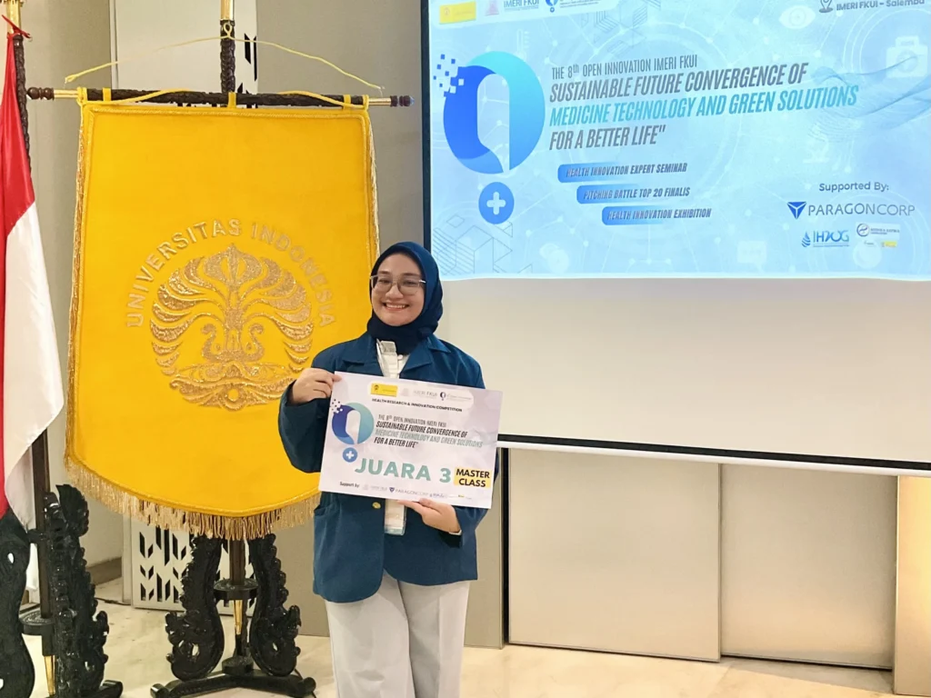 Aqila Adinda Minerva Putrijaya. Mahasiswa program studi D4 Teknologi Radiologi Pencitraan (TRP), Fakultas Vokasi tersebut dinyatakan lulus dengan predikat sangat memuaskan. (Foto: Narasumber)