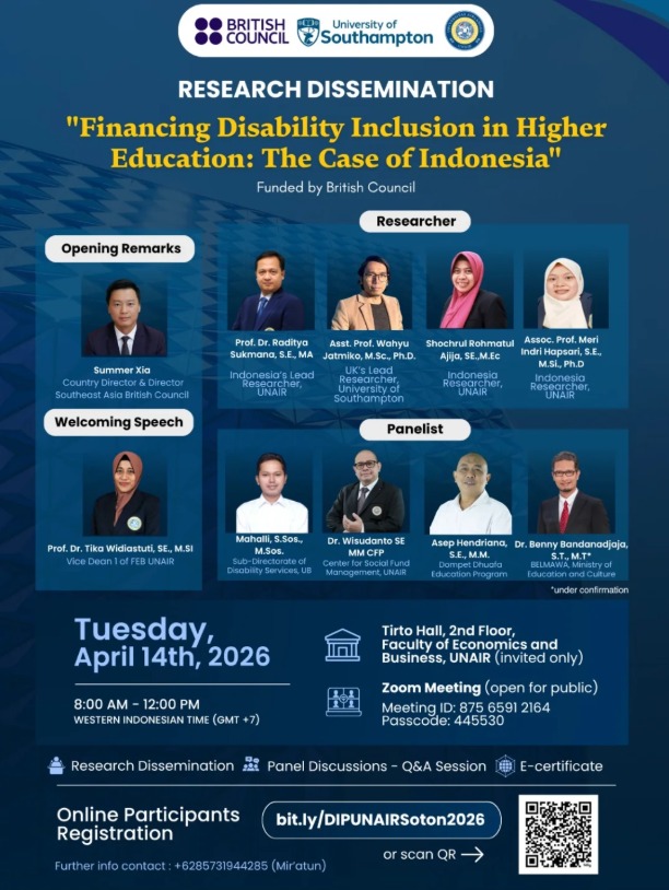Research Dissemination: Financing Disability Inclusion in Higher Education: The Case of Indonesia
