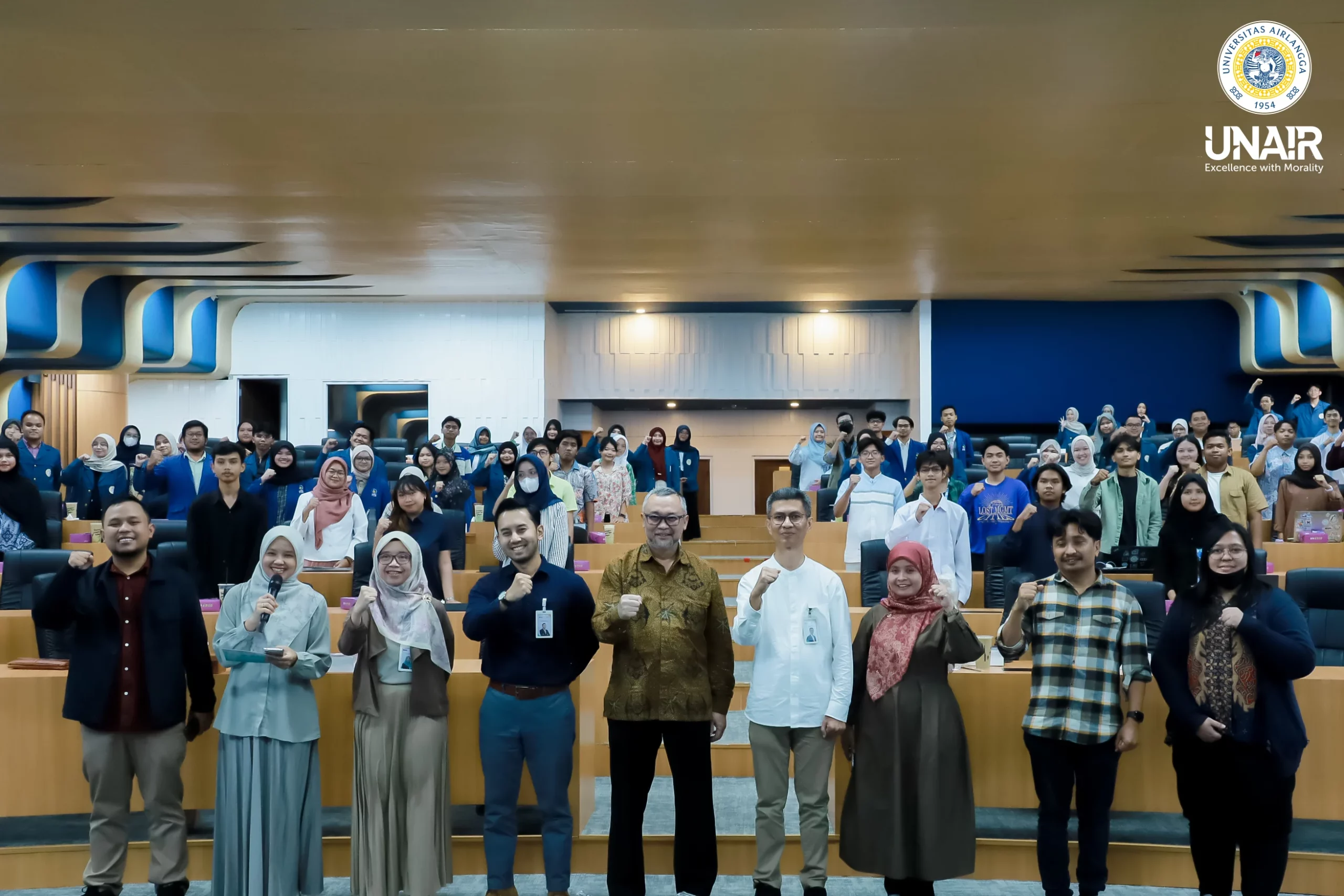 BSI Scholarship 2026 di Ruang Bima Suci, Gedung Airlangga Convention Center (ACC), Kampus MERR - C UNAIR, Kamis (23/4/2026). (Foto: Ray)