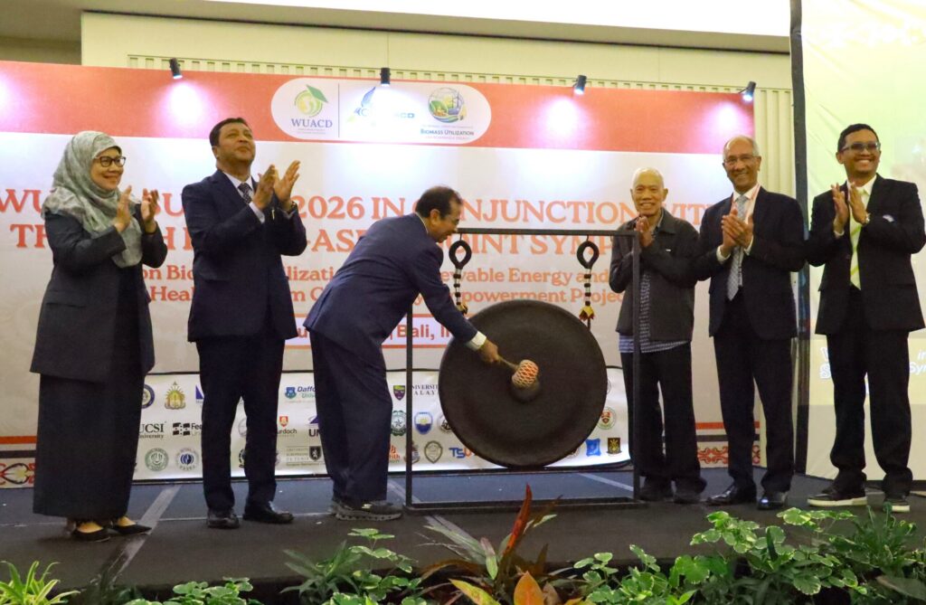 WUACD President and Rector of UNAIR, Prof Dr Muhammad Madyan SE MSi MFin opens WUACD Summit 2026, Sunday (June 21, 2026). (Photo: PHMP UNAIR)