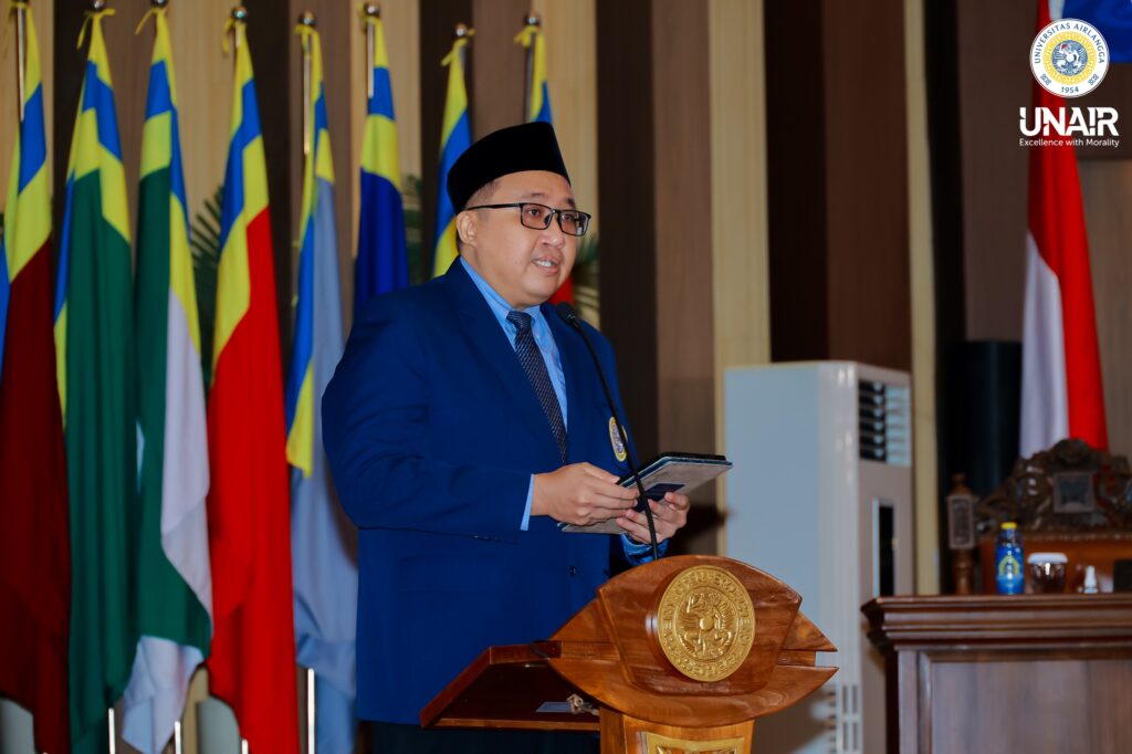 Ketua Ikatan Alumni Fakultas Ekonomi dan Bisnis (IKAFE) UNAIR, Rizky Supriadi SE Ak MBA. (Foto: Humas UNAIR)