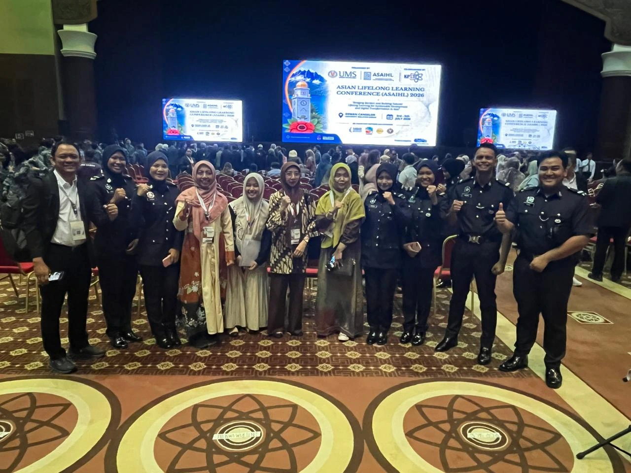 The UNAIR team during the Association of Southeast Asian Institutions of Higher Learning (ASAIHL) International Conference. (Photo: By courtesy)