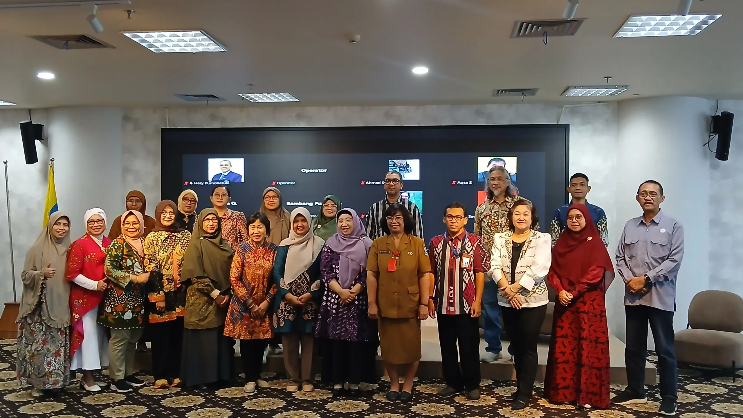 Sesi dokumentasi kegiatan Kapasitansi Dosen Wali bertajuk Pertolongan Pertama Pada Luka Psikologis (P3LP) Mahasiswa pada Senin (31/8/2026). (Foto: Dokumentasi Panitia)
