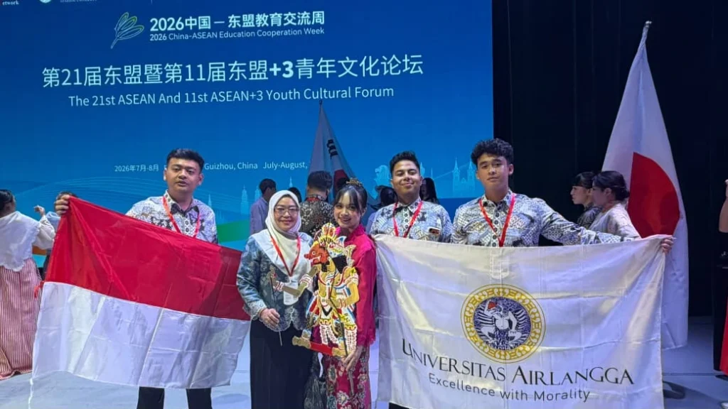 UNAIR delegates at the 2026 Asian Youth Cultural Forum (AYCF) in Guiyang, Guizhou Province, China. (Photo: By courtesy)