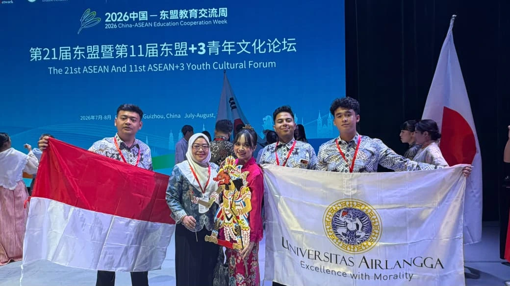 UNAIR delegates at the 2026 Asian Youth Cultural Forum (AYCF) in Guiyang, Guizhou Province, China. (Photo: By courtesy)