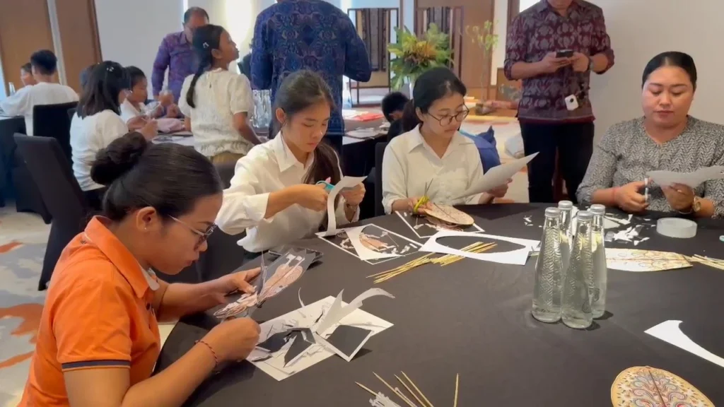 Lokakarya Pembuatan Wayang Kulit dalam rangka Peringatan Hari Anak Nasional 2026 (23/7/2026). (Dok. Istimewa)