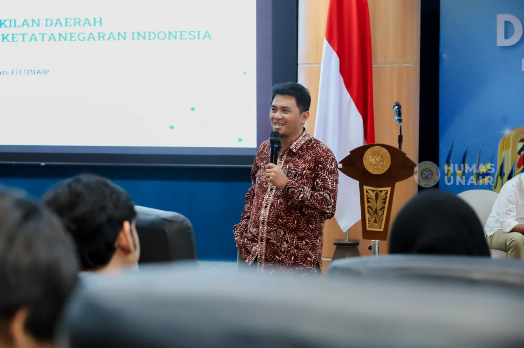 Kupas Peran DPD RI, Dua Pakar UNAIR Dorong Penguatan Parlemen dan Partisipasi Muda