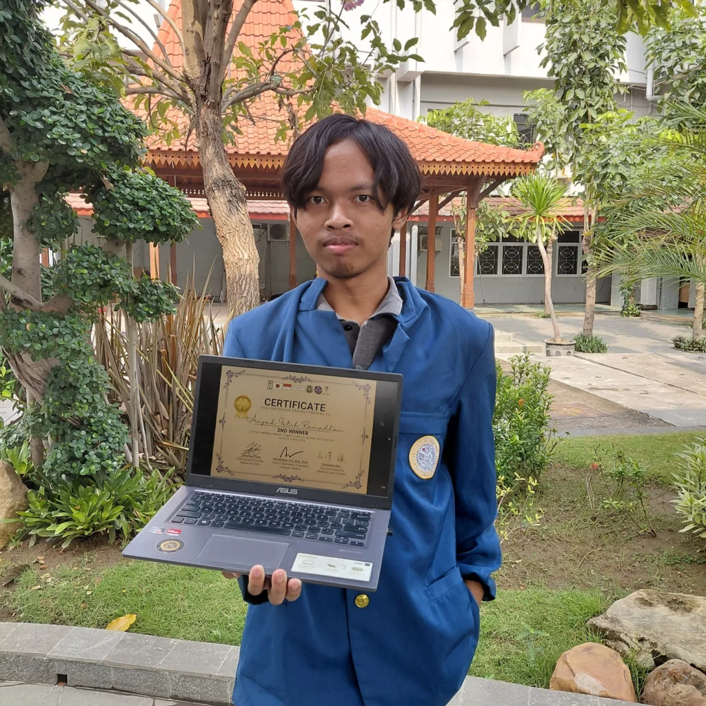 Foto Amjad yang meraih juara kedua dalam lomba Speech Taikai yang diselenggarakan dalam event Aotake Matsuri USU dan diumumkan secara daring pada Sabtu (24/10/2026). (Foto: Istimewa).