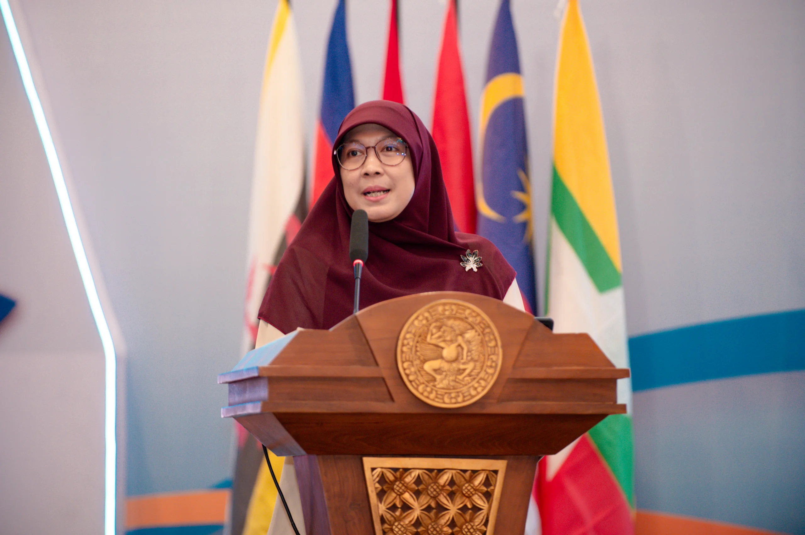 Diah Lenggogeni ST MSc pada kegiatan SDGs Connect 11th IAC Meeting and 5th Health Promotion International. (Foto : istimewa).
