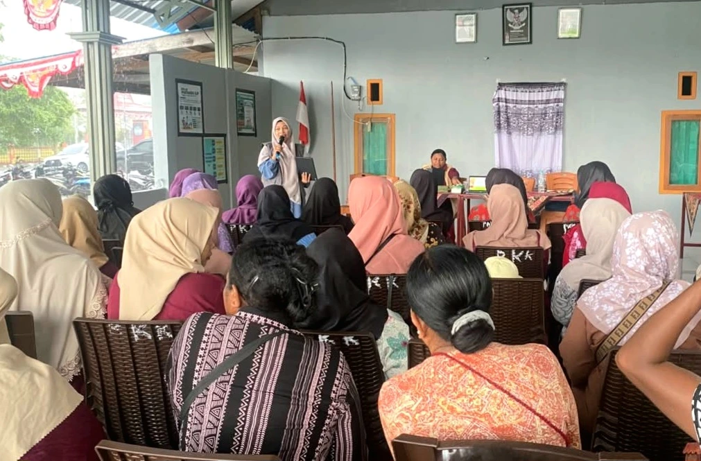 Sesi pemaparan materi pendampingan halal dan BPOM dalam Pelatihan Camilan Sehat di Balai Pertemuan Aimasi, Kabupaten Manokwari, Sabtu (26/9/2026) (Foto: Istimewa)