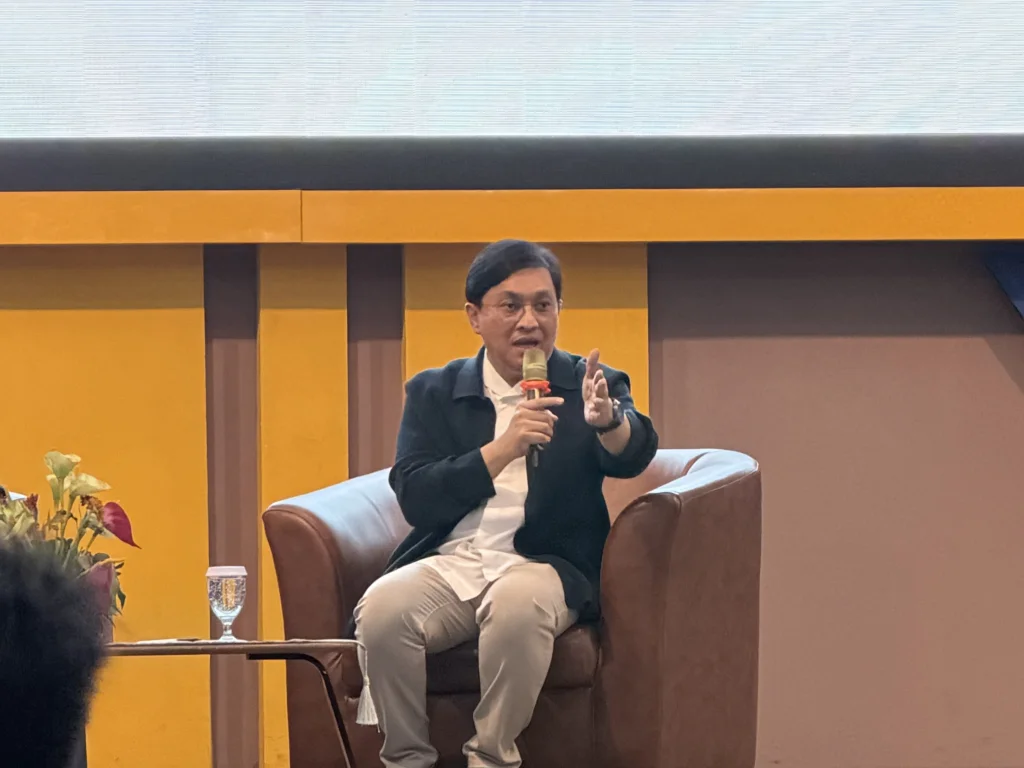 Yovie Widianto SH Int menyampaikan materi terkait tantangan industri musik dalam ekonomi kreatif. (Foto: Istimewa).