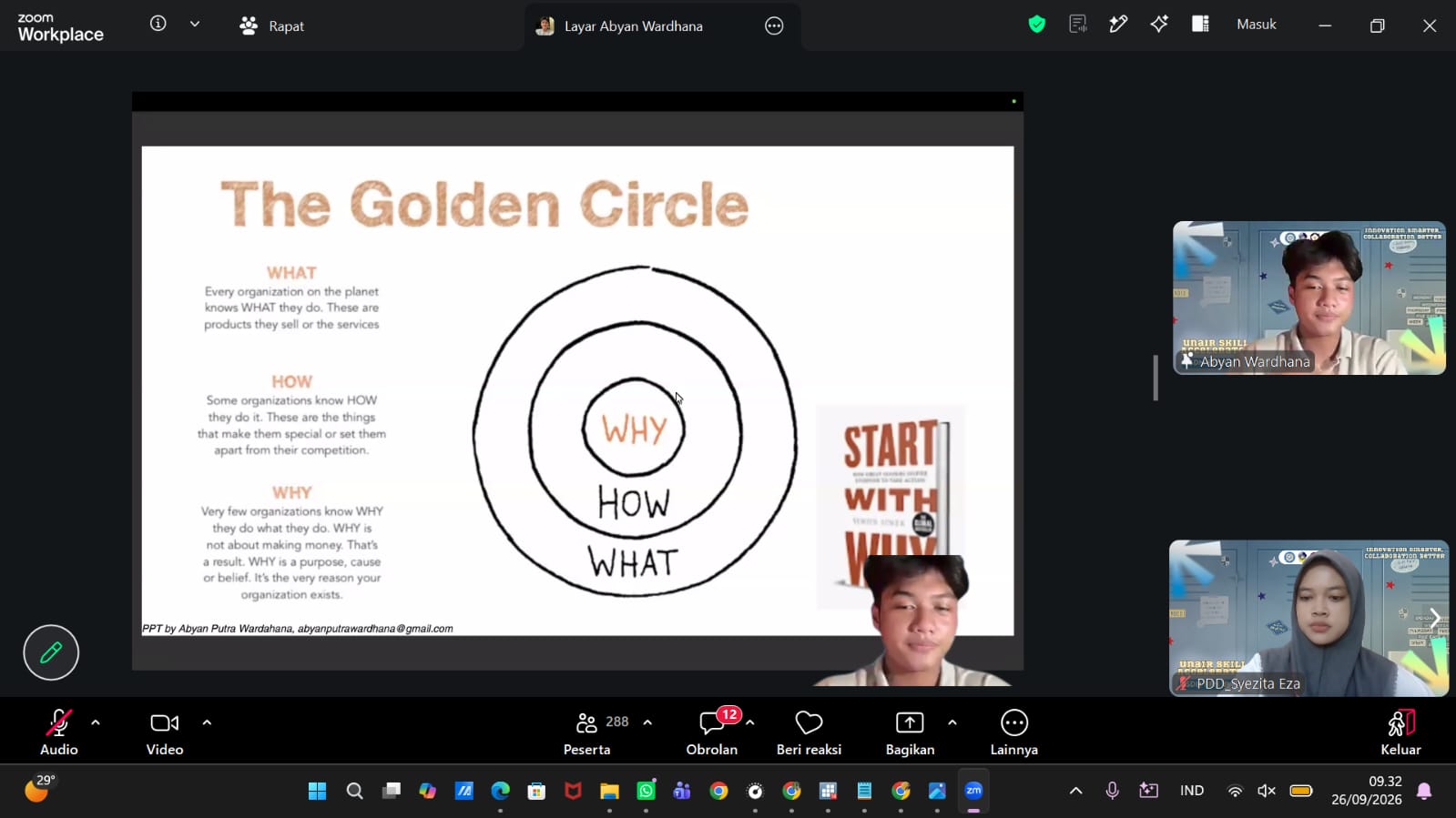 Abyan Putra Wardhana menyampaikan materi mengenai pemanfaatan kecerdasan buatan (AI) dalam project management pada kegiatan UNAIR Skill Accelerator. Sesi ini membahas penggunaan AI untuk mendukung perencanaan, analisis masalah, dan pengembangan strategi proyek. (Foto: Tim Media USA)